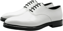 Buy White Formal dress shoes Italian Leather| Height Increase Shoes For Men| oxford in white suede leather with black sole for men