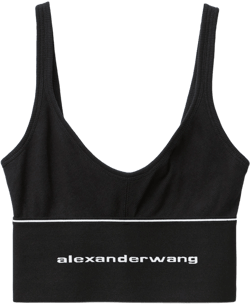 Logo Elastic Bra In Ribbed Jersey