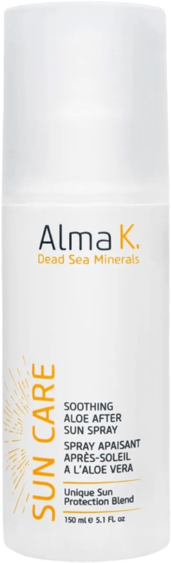 Alma K Soothing Aloe After Sun Spray - After Sun Care - Aloe Vera Gel, Dead Sea Minerals - Sunburn Relief - Vacation Essentials for Women - 5.1 oz