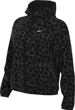 Nike Dri-FIT Reflective Print Women's Running Jacket (US, Alpha, Medium, Regular, Regular, Black)