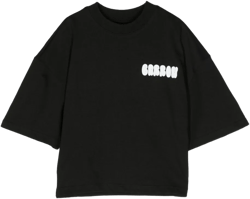 rhinestone-embellished logo-print T-shirt