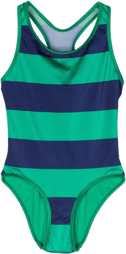 striped racerback swimsuit 