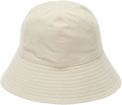 wide-brim cotton bucket hat