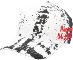 abstract-print cotton hat