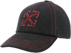 Arrow denim baseball cap