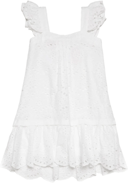 floral-lace cotton dress