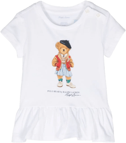 Polo Bear-print cotton T-shirt