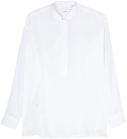 semi-sheer cotton shirt