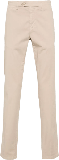 slim-cut chino trousers