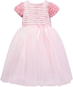pleated ruffled belted gown dress
