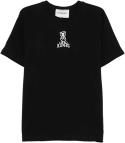 bear-print T-shirt