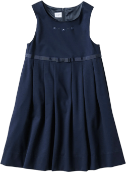 sleeveless bow-embroidered dress