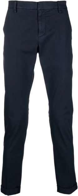 tapered-leg cropped chinos 