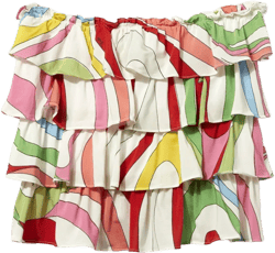 Marmo-print miniskirt