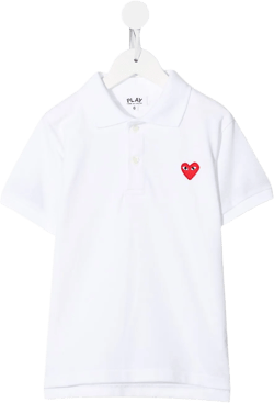 heart-logo cotton polo shirt
