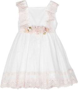 sleeveless tulle flared dress 