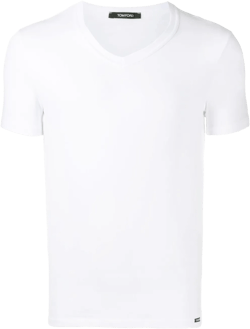 V-neck cotton T-shirt