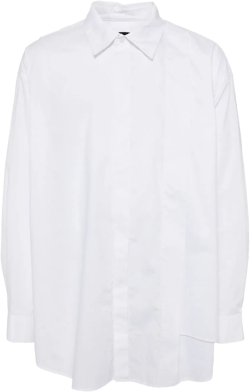 layered cotton shirt