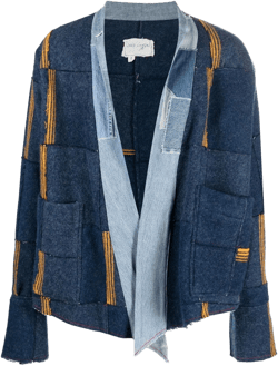 patchwork short coat