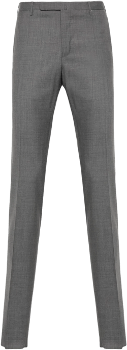 slim-fit virgin wool trousers