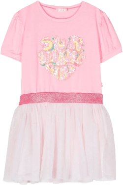 sequin-embellished short-sleeved dress