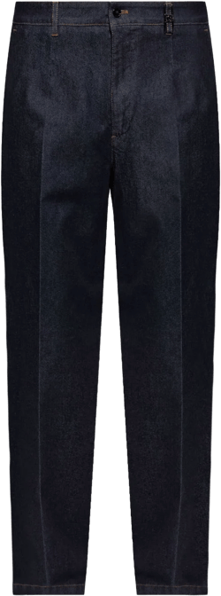 logo-plaque straight-leg jeans