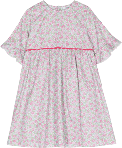 floral-print cotton dress
