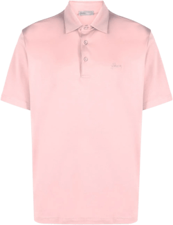 logo-embroidered cotton polo shirt