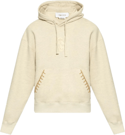 Skull-embroidered hoodie