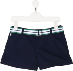 striped belt shorts