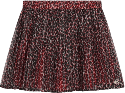 animal-print mini skirt 