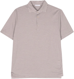 striped polo collar