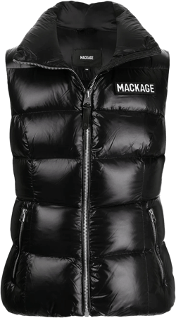 chest logo-patch gilet