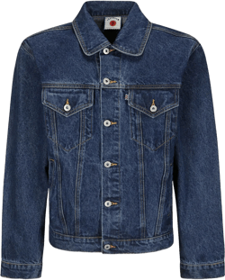 Running Dog-print denim jacket