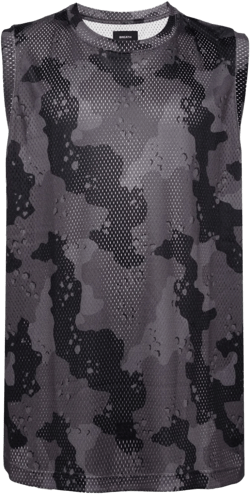 Camo mesh tank top