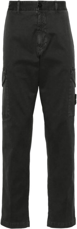 Compass-badge cargo trousers