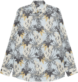 Foliage-print shirt