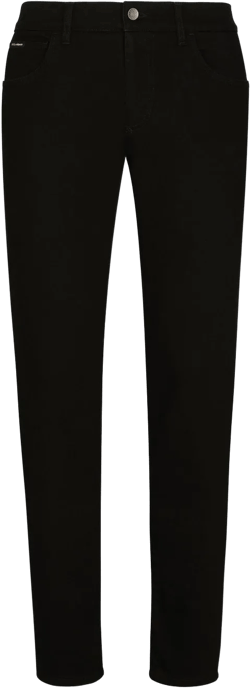 logo-appliqué slim-cut jeans