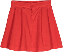 pleated mini skirt