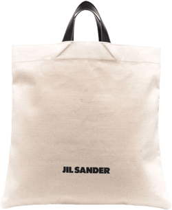 logo-print tote bag