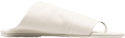 asymmetric leather sandals