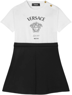 Medusa Head two-tone dress
