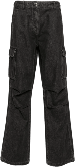 wide-leg cargo jeans