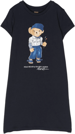 polo-bear print dress