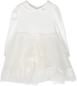 long-sleeve tulle dress