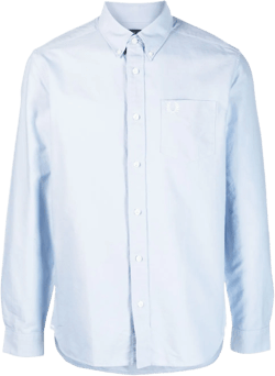 logo-embroidery cotton shirt