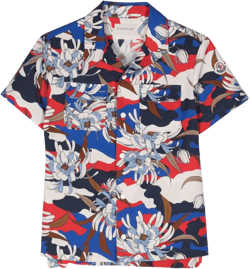 floral-print cotton shirt
