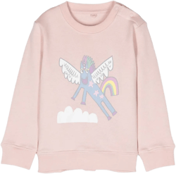 unicorn-print cotton sweatshirt 