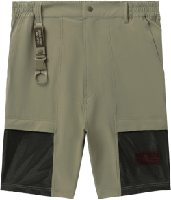 mesh-panelled Bermuda shorts