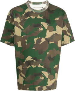 camouflage organic-cotton T-shirt